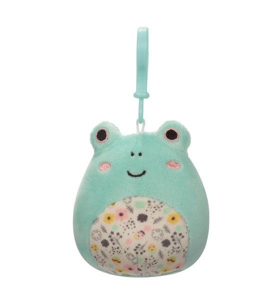 М'яка іграшка Squishmallows на кліпсі - Жабка Фрід 9 см (SQCP00179)
