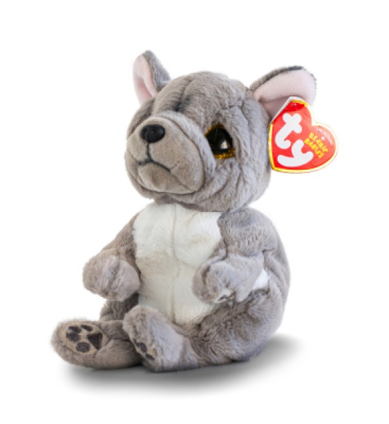 М'яка іграшка Ty Beanie bellies Сірий пес WILFRED 20 см (40596)