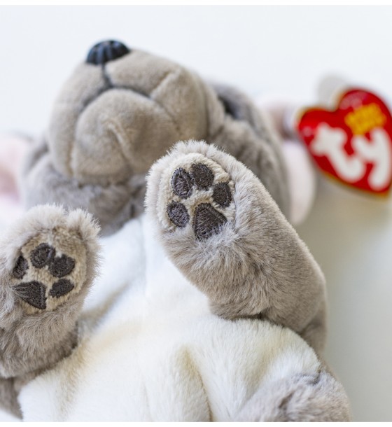 М'яка іграшка Ty Beanie bellies Сірий пес WILFRED 20 см (40596)