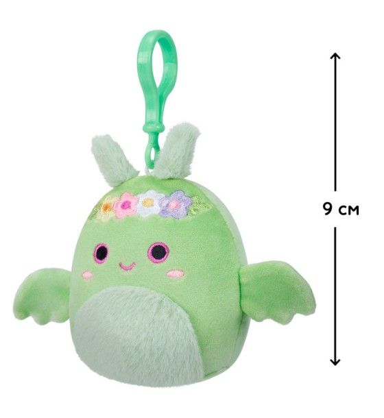 М'яка іграшка Squishmallows на кліпсі – Дракон Тов 9 см (SQCP00217)