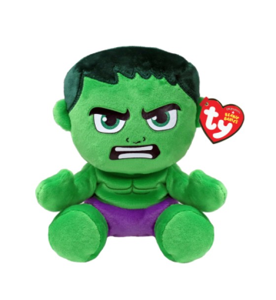 М'яка іграшка Ty Marvel Халк 15 см (44004)