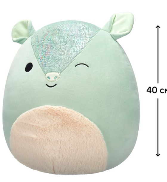М'яка іграшка Squishmallows Броненосець Арілла 40 см (SQCR07048)
