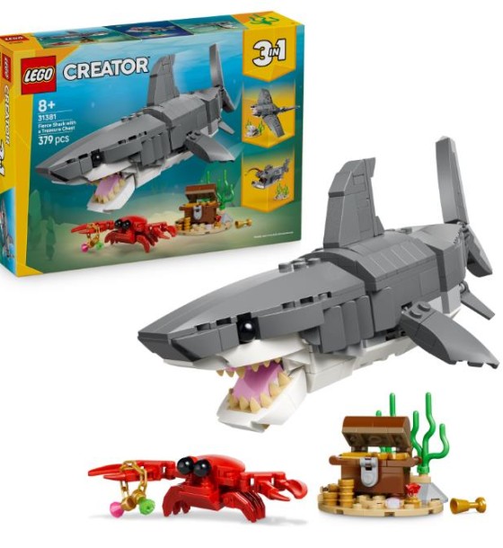 Конструктор LEGO Creator Люта акула зі скринею скарбів (31381)