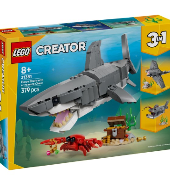 Конструктор LEGO Creator Люта акула зі скринею скарбів (31381)