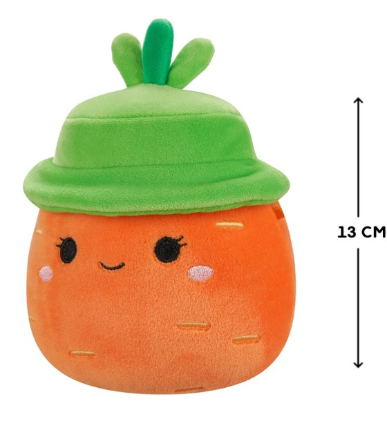 М'яка іграшка Squishmallows Морквина Кароліна в капелюсі 13 см (SQER01182)