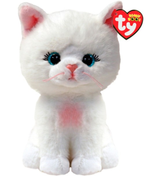 М'яка іграшка Ty Beanie Babies Біла кішка Amelia 15 см (37377)