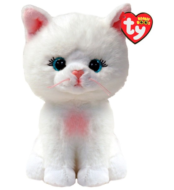 М'яка іграшка Ty Beanie Babies Біла кішка Amelia 15 см (37377)