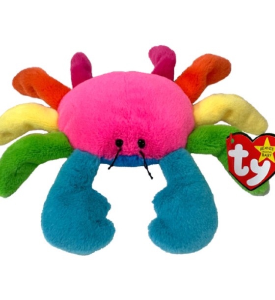 М'яка іграшка Ty Beanie Babies Райдужний краб Scuttle 15 см (41347)