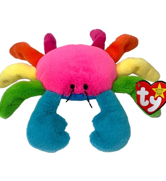 М'яка іграшка Ty Beanie Babies Райдужний краб Scuttle 15 см (41347)