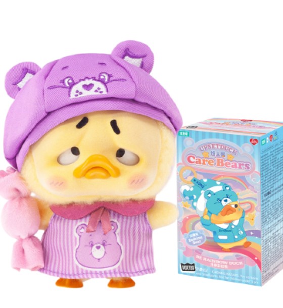М'яка іграшка Pop Top сюрприз з кільцем 1983toys Upset Duck x Care Bears Будь веселкою (AP17183806800C)