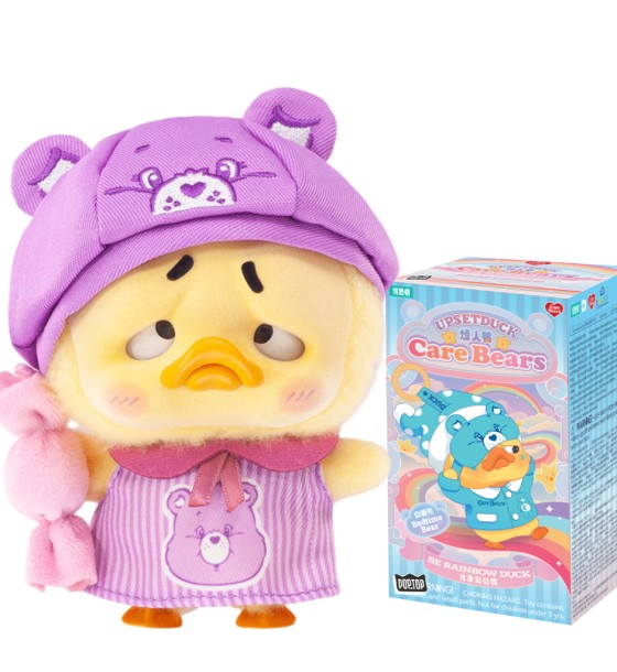 М'яка іграшка Pop Top сюрприз з кільцем 1983toys Upset Duck x Care Bears Будь веселкою (AP17183806800C)