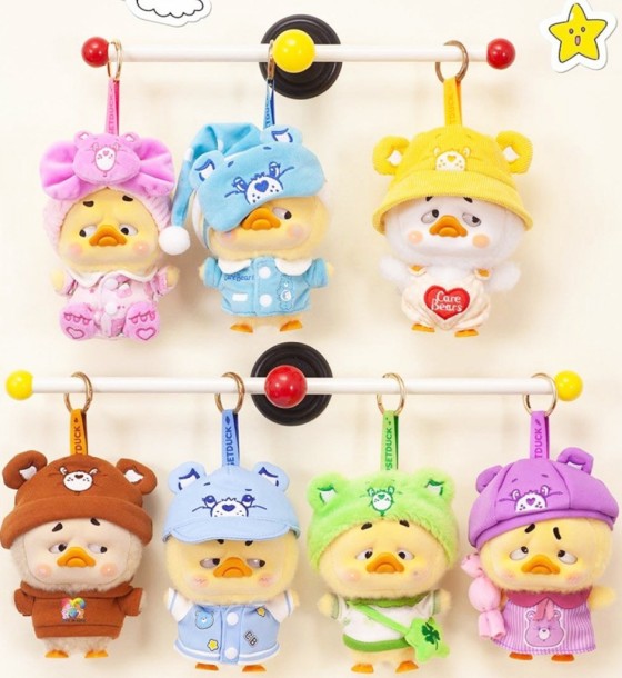 М'яка іграшка Pop Top сюрприз з кільцем 1983toys Upset Duck x Care Bears Будь веселкою (AP17183806800C)