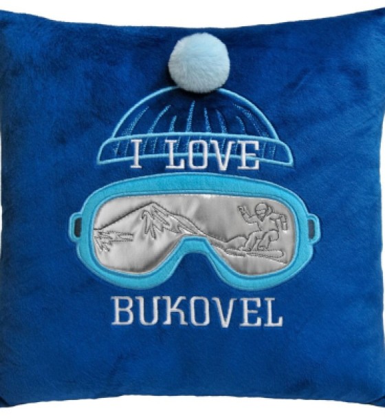 М'яка іграшка Tigres Подушка I love Bukovel (ПД-0480)