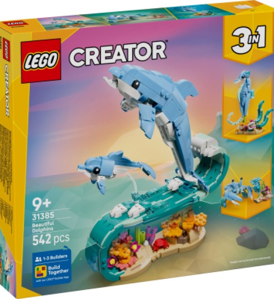Конструктор LEGO Creator Морські тварини: красиві дельфіни (31385)