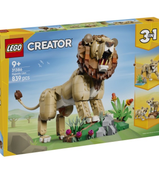 Конструктор LEGO Creator Дикі тварини: Величний лев (31386)