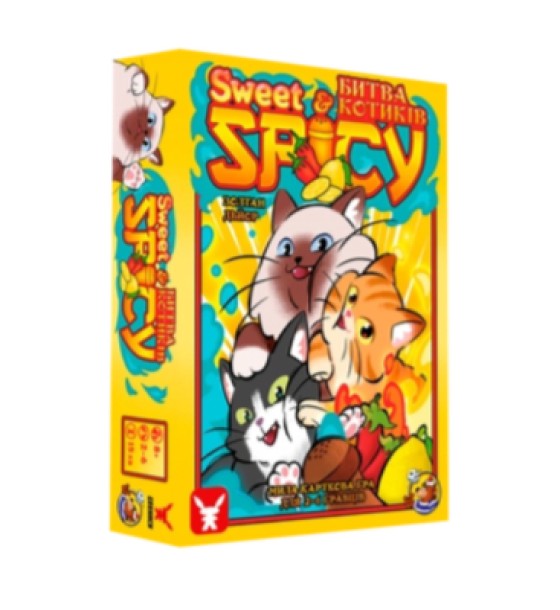 Настільна гра Geekach Games Sweet & Spicy. Битва котиків, українська (GKCH073SP)