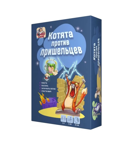 Настільна гра Bombat game Котята проти прибульців (рос.) (4820172800385)