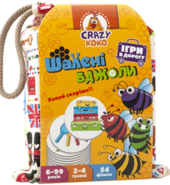 Настільна гра Vladi Toys Гра в мішечку Шалені бджоли (укр) (VT8077-15)