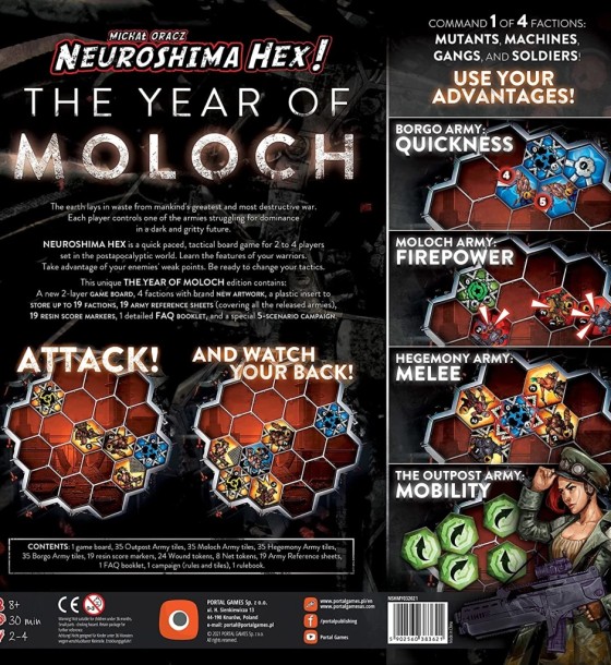Настільна гра Portal Games Neuroshima Hex 3.0 The Year of Moloch (Нейрошима Хекс 3.0 Рік Молоха), Англійська (5902560383621)