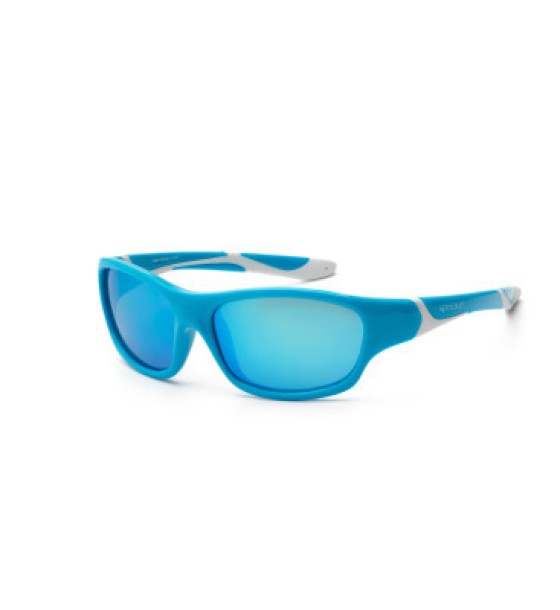 Дитячі сонцезахисні окуляри Koolsun Sport, 3-8р, бірюзово-білий