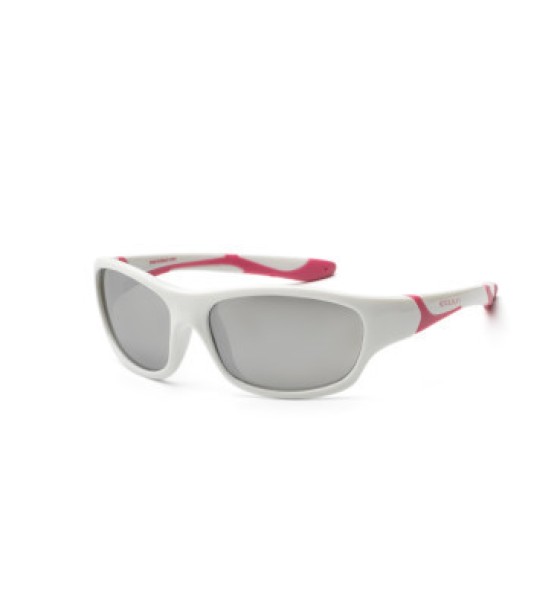 Дитячі сонцезахисні окуляри Koolsun Sport, 3-8р, біло-рожевий
