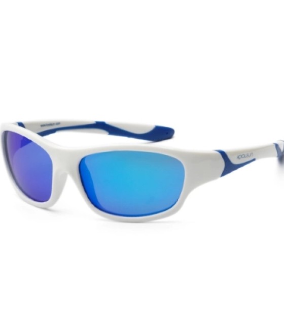 Дитячі сонцезахисні окуляри Koolsun Sport, 3-8р, біло-блакитний