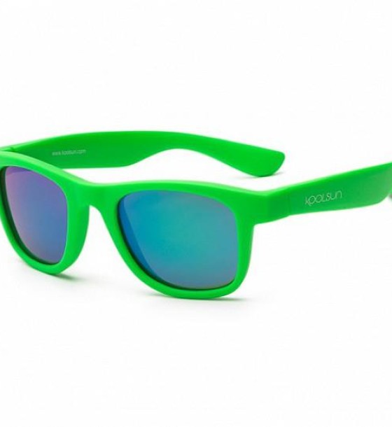 Дитячі сонцезахисні окуляри Koolsun Wave, 3-10р, неоново-зелений