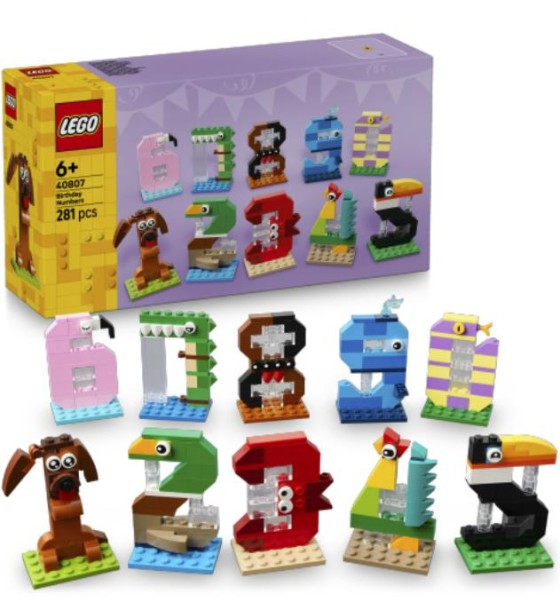 Конструктор LEGO Iconic Цифри на день народження (40807)
