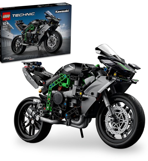 Конструктор LEGO Technic Мотоцикл Kawasaki Ninja H2R 643 деталі (42170)