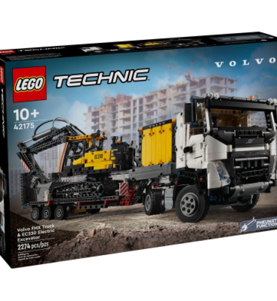 Конструктор LEGO Technic Вантажівка Volvo FMX і Електричний екскаватор EC230 (42175)