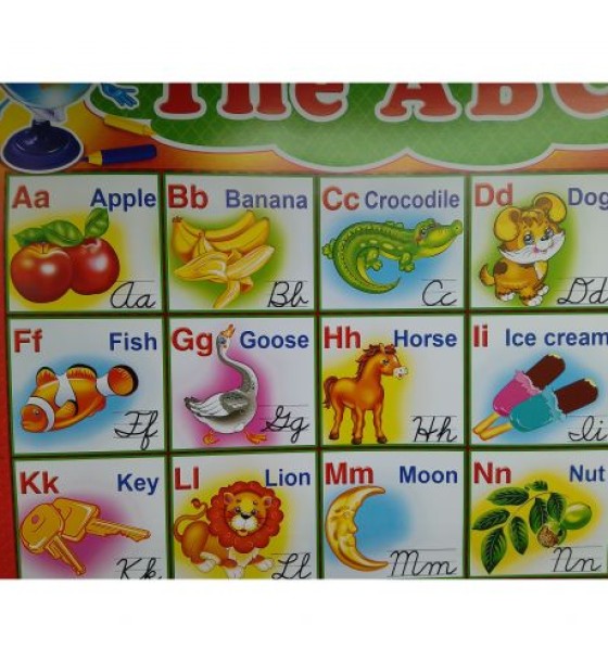 Плакат односторонний "English", 61,5х42,5 см