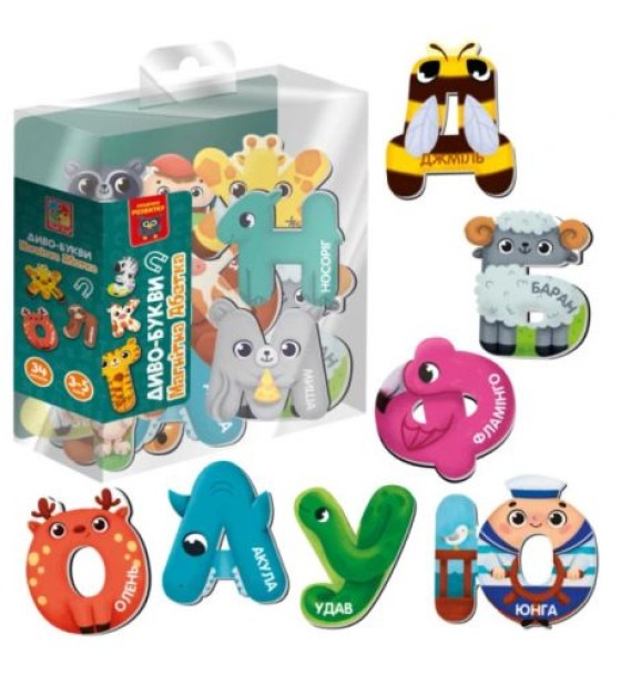 Гра розвиваюча Vladi Toys магнітна. Диво-букви. Абетка. VT5411-18