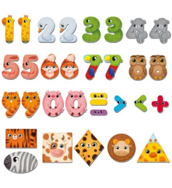 Гра розвиваюча Vladi Toys магнітна. Диво-математика. Цифри та фігури. VT5411-19