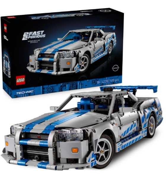 Конструктор LEGO Technic Подвійний форсаж Автомобіль Nissan Skyline GT-R (42210)