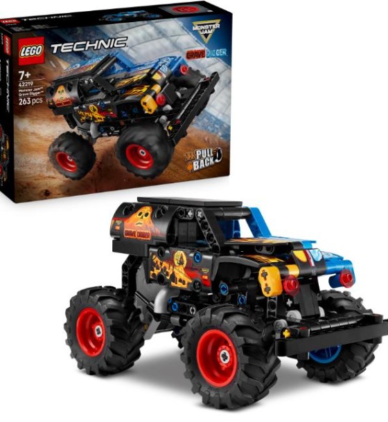 Конструктор LEGO Technic Monster Jam Grave Digger Вогонь і лід (42219)