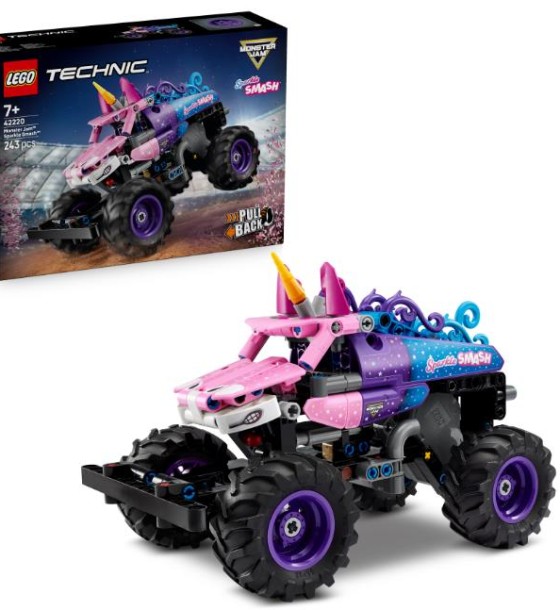 Конструктор LEGO Technic Monster Jam Sparkle Smash із функцією «Pull-Back» (42220)