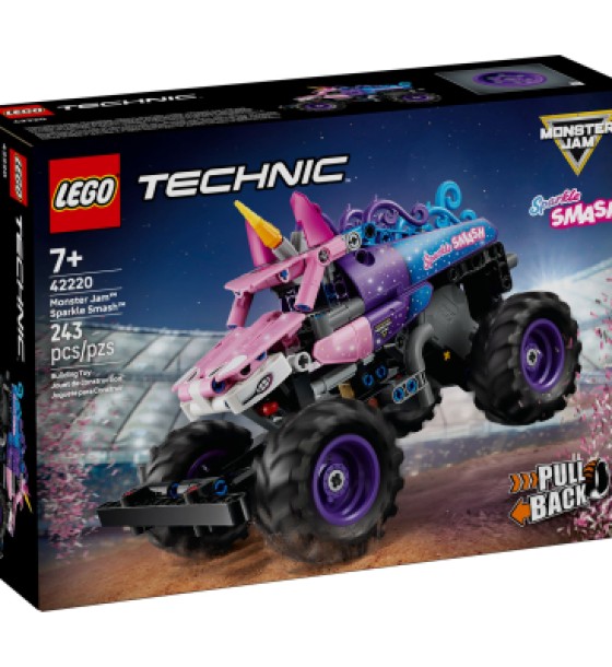 Конструктор LEGO Technic Monster Jam Sparkle Smash із функцією «Pull-Back» (42220)