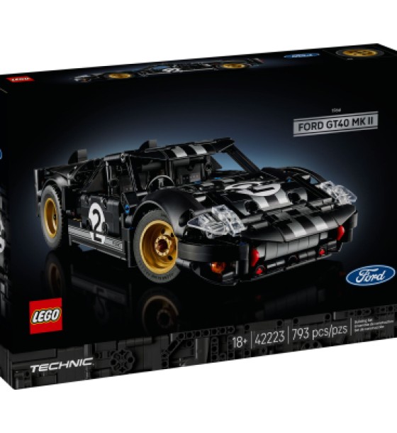 Конструктор LEGO Technic Автомобіль для перегонів Ford GT40 MKII 1966 року (42223)