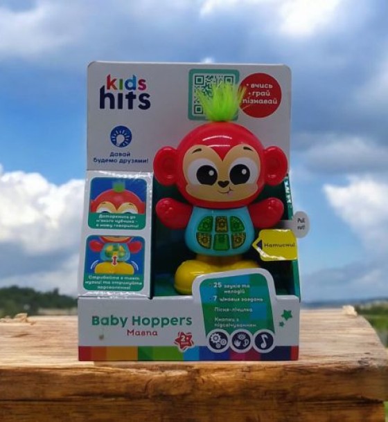 Музична розвиваюча іграшка "Чарівні звірята: Мавпочка Baby Hoppers" (укр)