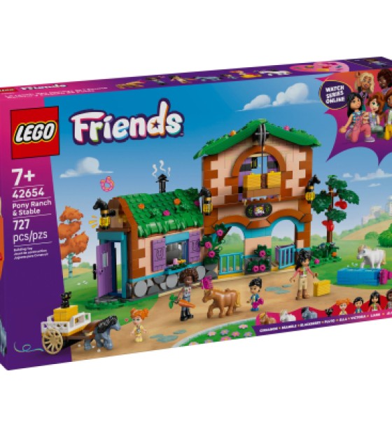 Конструктор LEGO Friends Ранчо та стайня поні (42654)