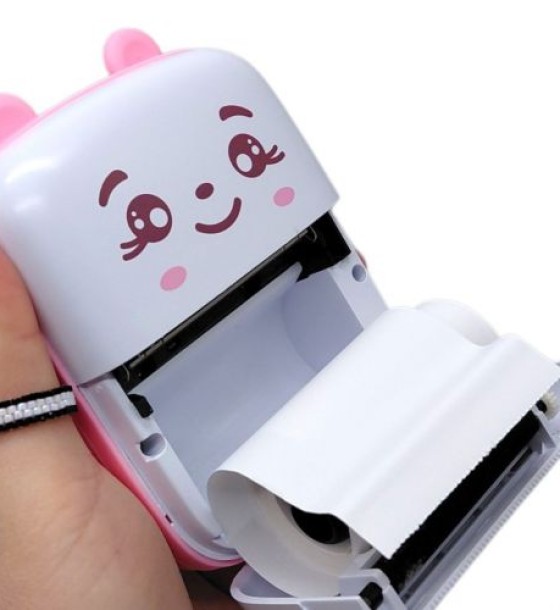 Портативний принтер із термодруком Bluetooth Hand Mini Printer (РОЖЕВИЙ)