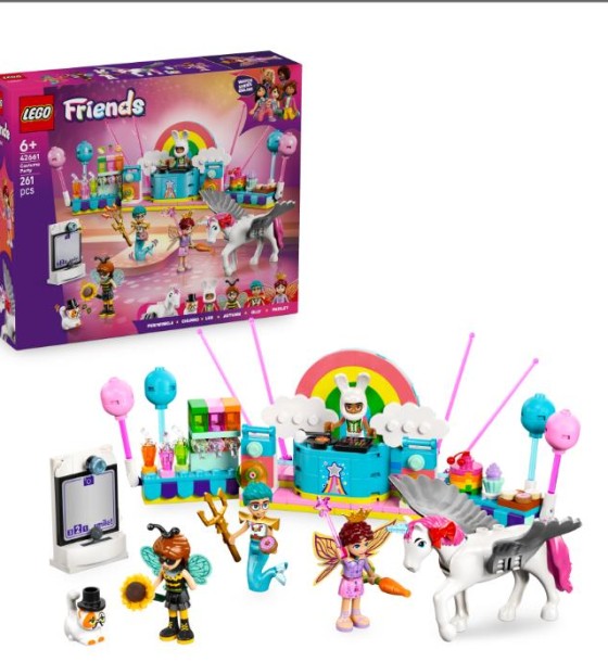 Конструктор LEGO Friends Костюмована вечірка з єдинорогом та феєю (42661)