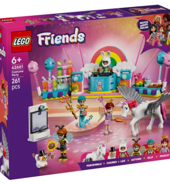 Конструктор LEGO Friends Костюмована вечірка з єдинорогом та феєю (42661)