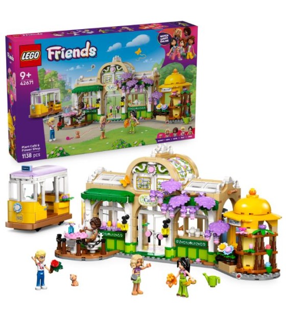 Конструктор LEGO Friends Кав'ярня з рослинами та квітковий магазин (42671)