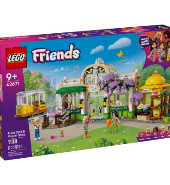 Конструктор LEGO Friends Кав'ярня з рослинами та квітковий магазин (42671)