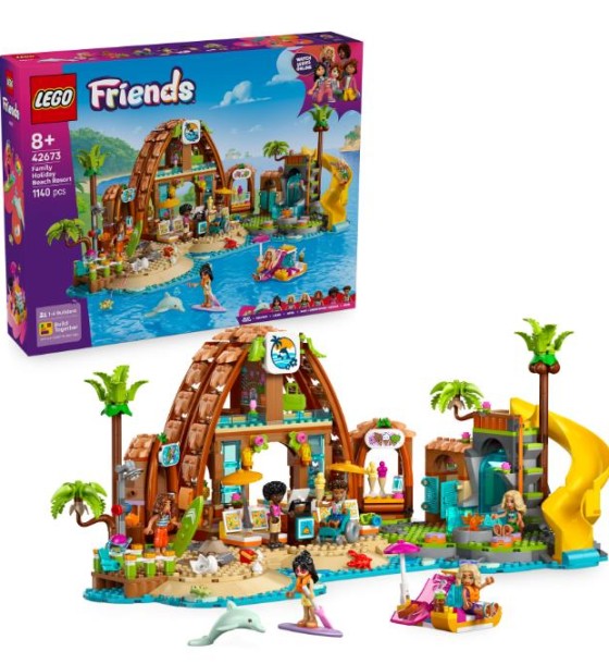 Конструктор LEGO Friends Пляжний курорт для сімейного відпочинку (42673)