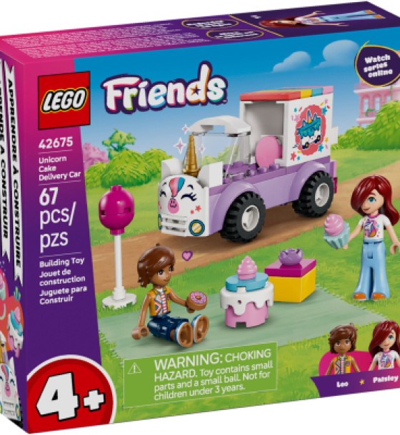 Конструктор LEGO Friends Автомобіль для доставки тортів з єдинорогами (42675)