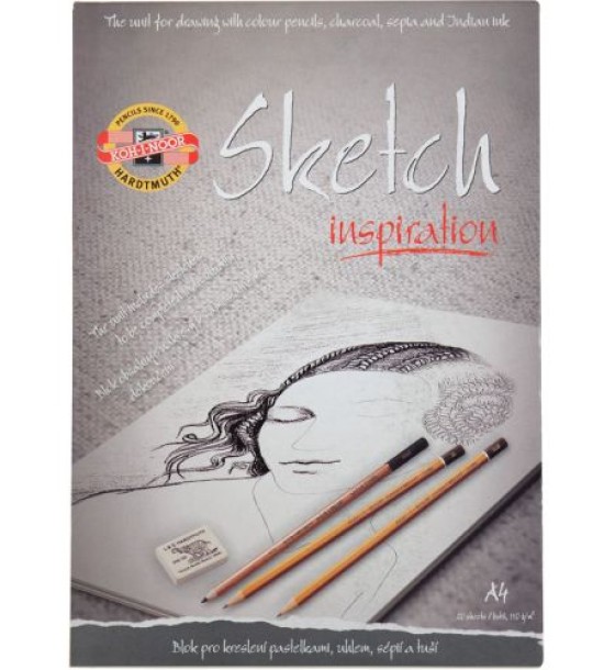 Альбом для скетчів, 20 арк., А4, 110 г/м2 (ескіз)