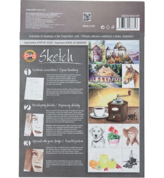 Альбом для скетчів, 20 арк., А4, 110 г/м2 (ескіз)