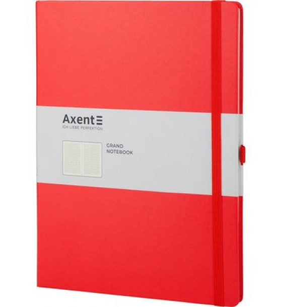 Книга записна Partner Grand, 210*295, 100 арк, кліт, червона